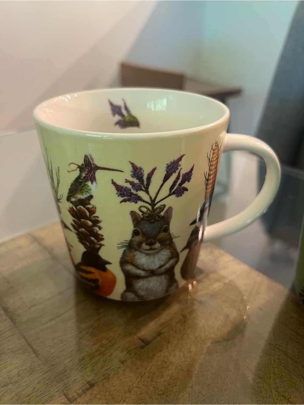 Set of 4 PPD Vicki Sawyer 16 oz Bone China bird squirrel mugs - Picture 3 of 10